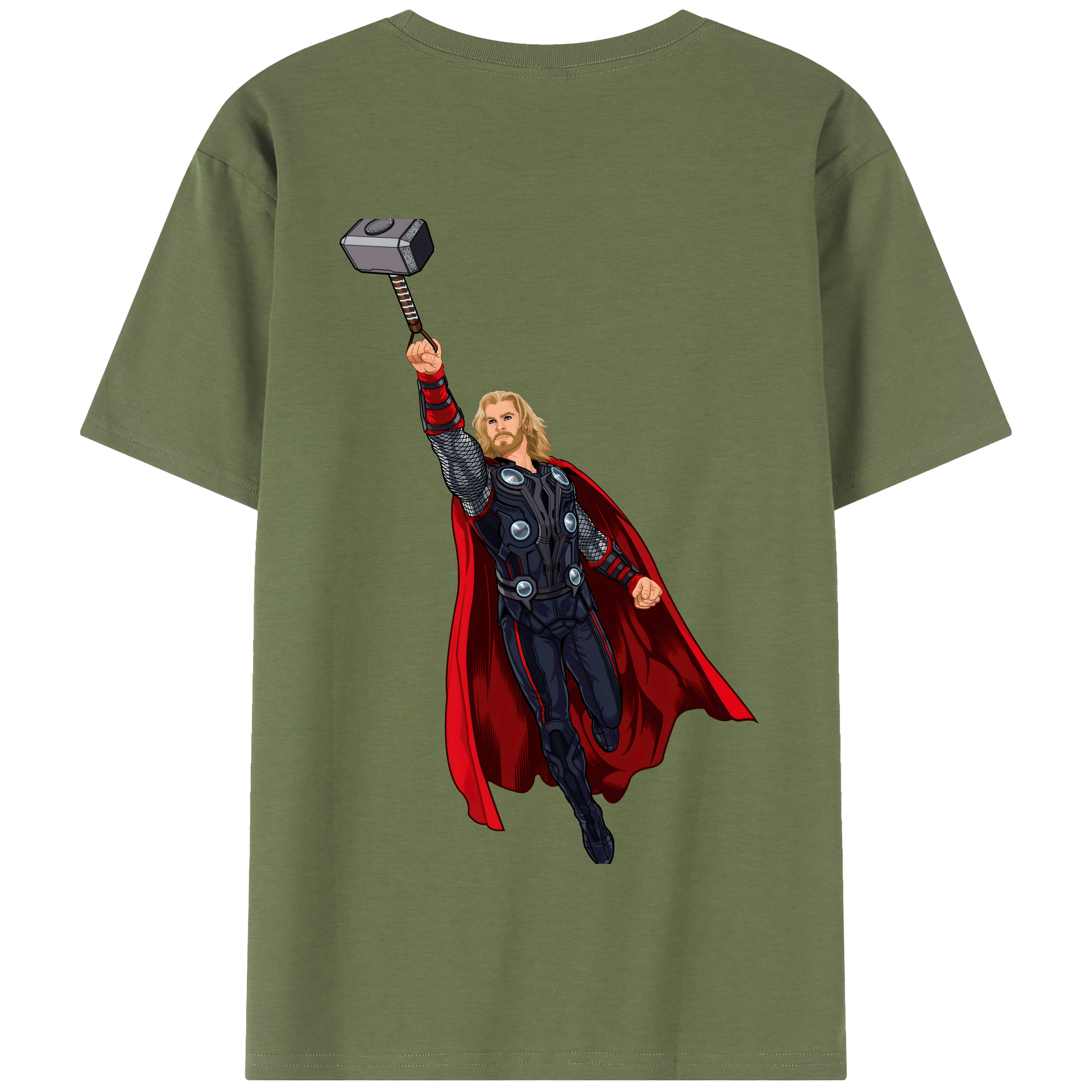 （画像用） アベンジャーズ The Avengers 綿100％半袖Tシャツ（背面プリント）